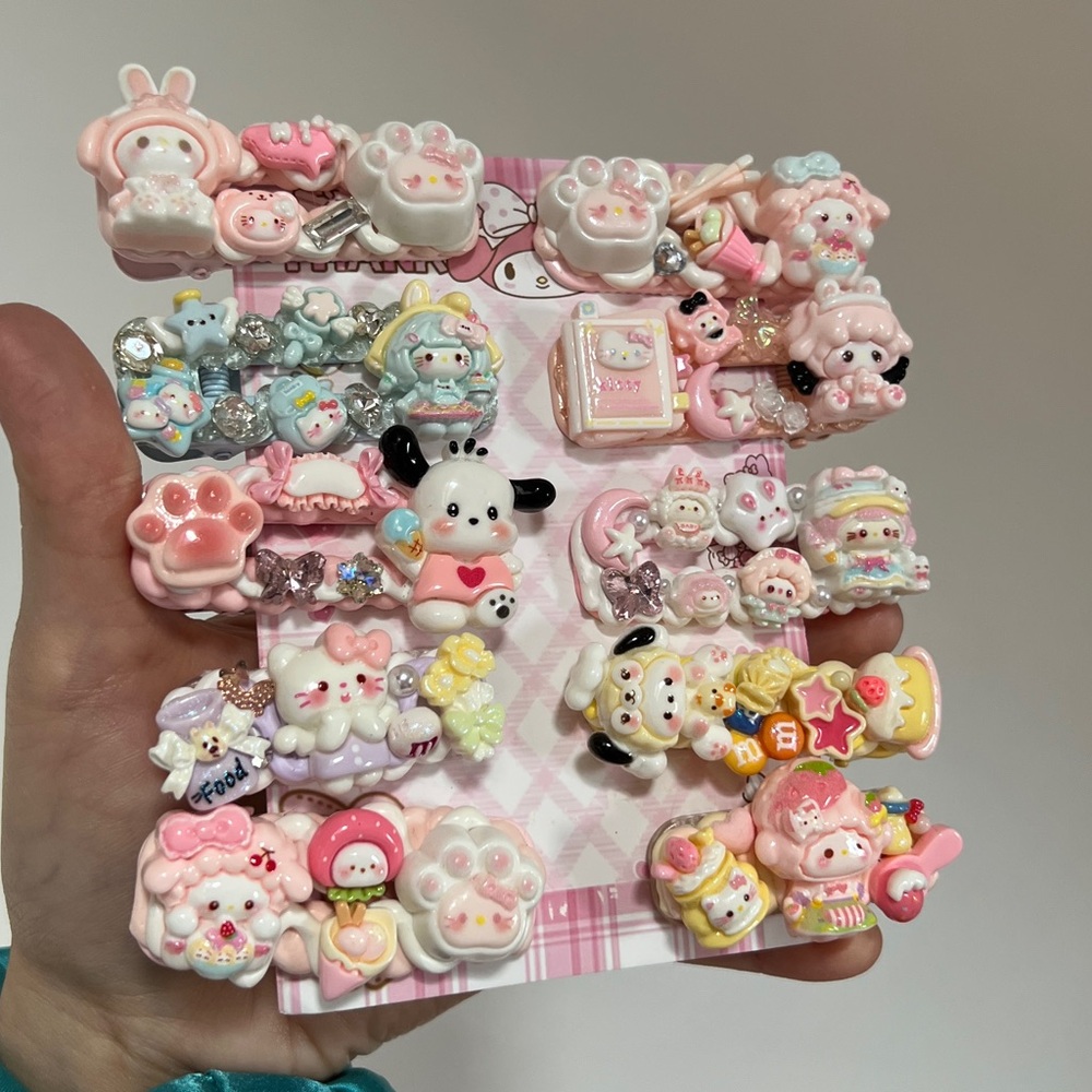 10pc Handmade Hair Clip Bundle! 10pc